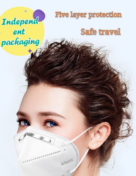 

Kn95 disposable mask dust, fog and UV disposable protective mask for adult men and women five layers (including double layer melt blown clot
