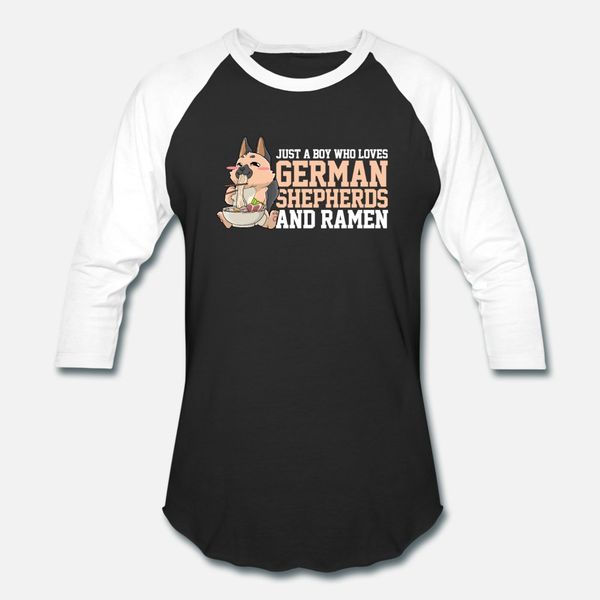 

german shepherd ramen noodles kawaii boys t shirt men printing short sleeve o neck original graphic casual summer vintage shirt