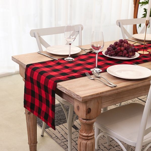

creative european style decorative flag plaid table plaid home layout red and black cloth table cloth mat snxri