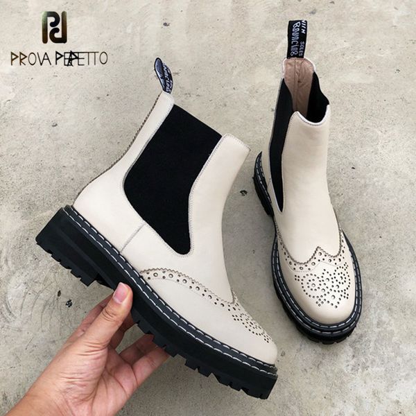 

2020 плоский boots женщины моды из натуральной кожи эластичная голеностопного botas mujer обувь женщина лепнина дамы короткие мартин сапоги, Black