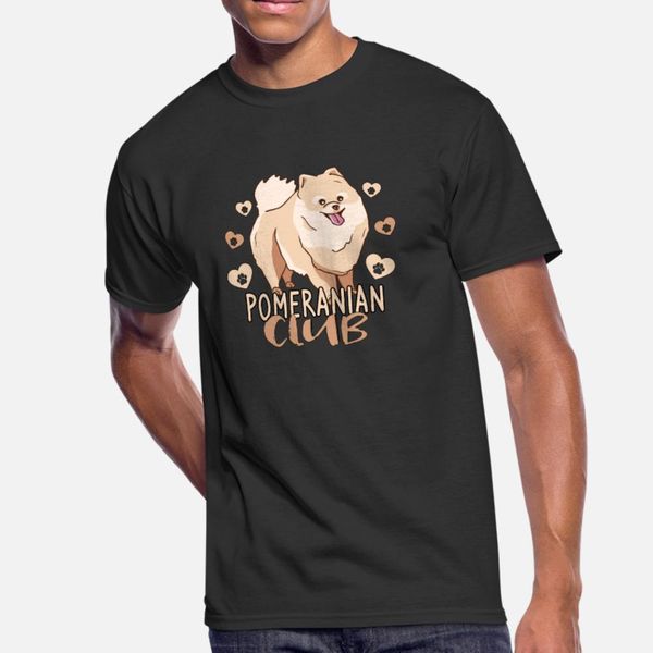 

pomeranian club pomeranian dog owner t shirt men design cotton plus size 3xl family sunlight authentic spring autumn letter shirt