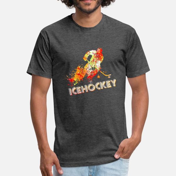 

hockey t shirt men print cotton round collar gents sunlight comfortable summer style unique shirt