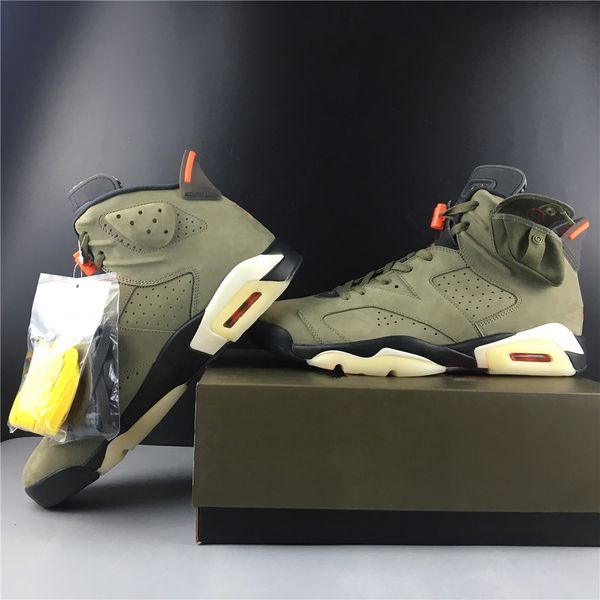 

Wholesale With BOX 2019 New army green suede VI 6s men basketball shoes outdoor trainers top quality free shipping size 7-13