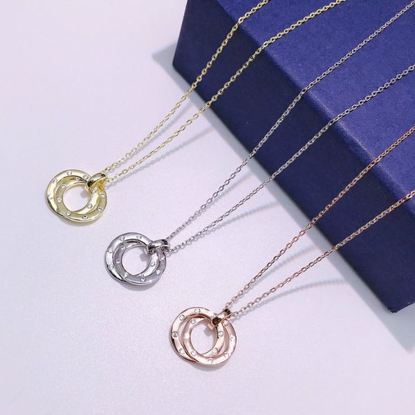 

925 sterling silver necklace woman pendant lady's clavicle chain luxury boutique fine jewelry cross eight choker