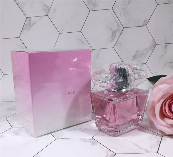 

горячий розовый кристалл женские духи 90мл прочный, высокое качество элегантный lady туалетная вода бесплатная доставка fs0385