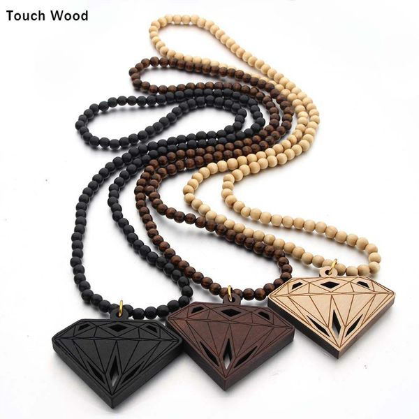 

wooden pendant necklace hip hop / accessory dropshipping, Silver