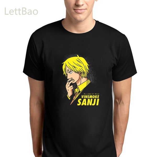 

one piece anime vinsmoke sanji t-shirt men women summer t shirt o-neck tee print casual short sleeve harajuku tees