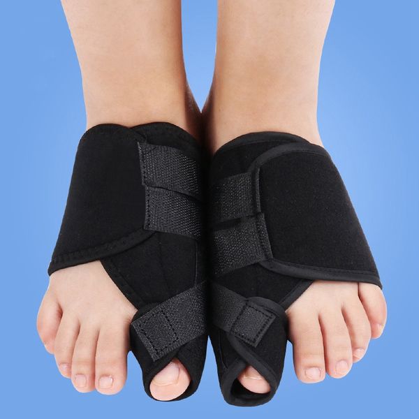 

foot bunion device velvet sponge hallux valgus braces toe correction feet care corrector thumb goodnight daily big bone braces, White;pink