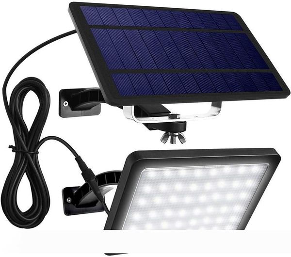 

umlight1688 48 led солнечной энергии солнечная лампа водонепроницаемый открытый декор сада безопасность настенный светильник 18w уличный све