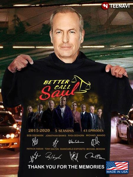 

men t shirt better call saul characters 2015-2020 thank you for the memories women tshirts
