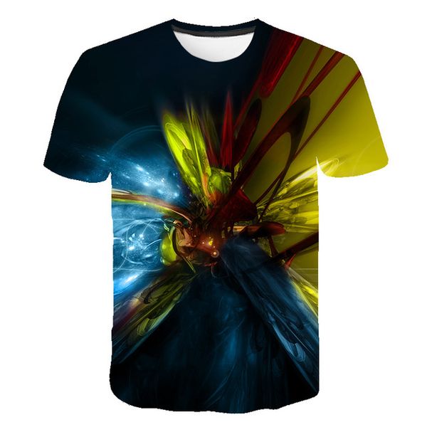 

colourful abstract men psychedelic 3d print shirts graphic anime hippie men clothing