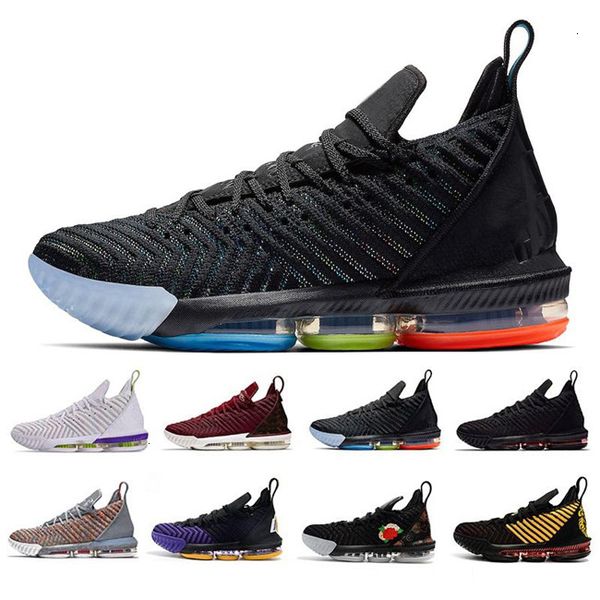 

2020 xvi 16 rainbow thru cny lakers oreo fresh bred basketball shoes mens athletic trainers 16s sports designer sneakers chaussures 40-46, Black
