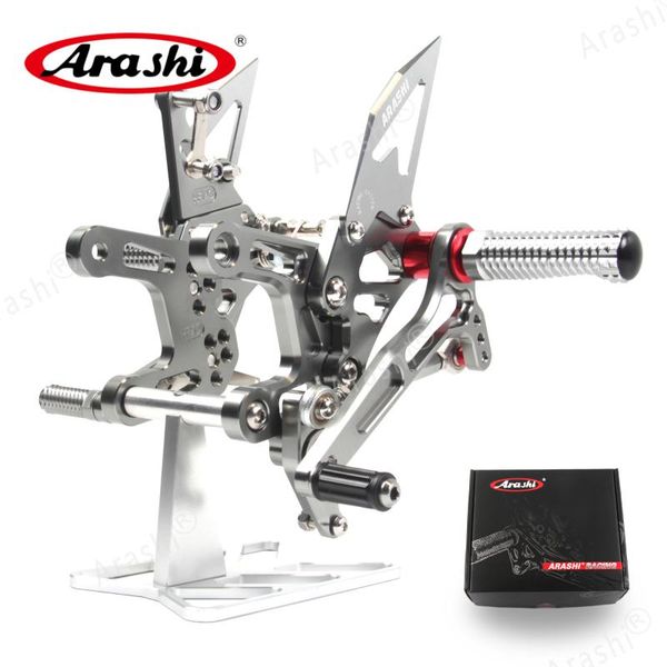 

arashi ninja zx10r 2020 2020 qs cnc-machined adjustable rearset for zx 10r ninja footrest foot pegs rear rest