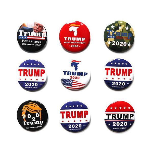 

christmas campaign metal styles brooches pin trump america jewelry 7 pins brooch badge president 2020 republican tinplate gift bnolj