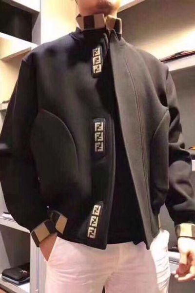 

Mens desinger jackets Europe America men classic jackets paragraph cashmere woolen autumn ff jacket winter baseball uniform varsity jacket