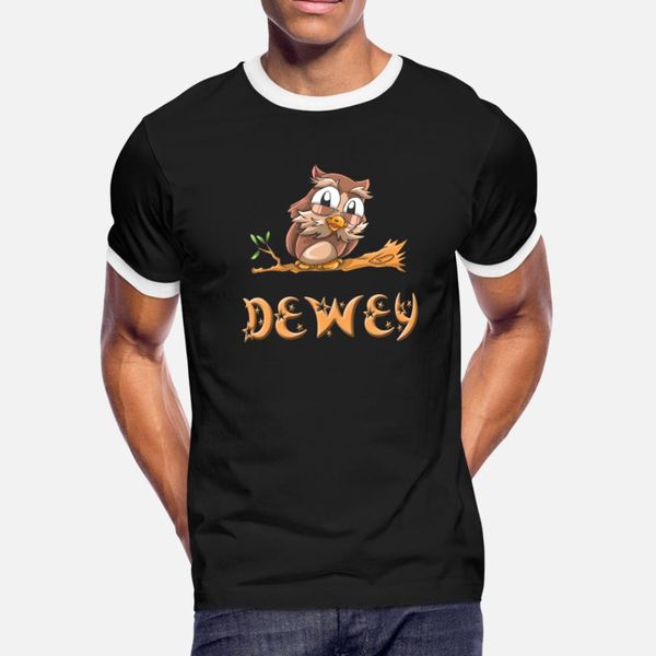 

dewey owl t shirt men design 100% cotton o neck kawaii fitness casual summer style vintage shirt