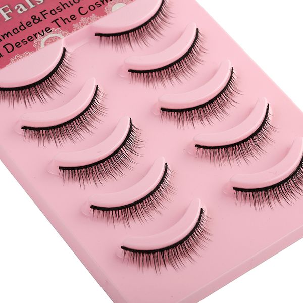

5 pairs 3d faux mink fake eyelashes natural false eyelashes mink lashes soft eyelash extension makeup sharp tail maquiagem