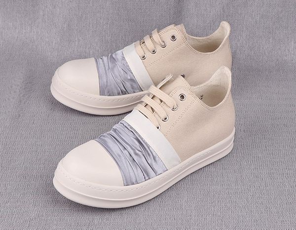

trendy shoes men's satin low-men's shoes milky thick bottom increase sports and leisure 2019 apricot low-canvas women's shoes, Black