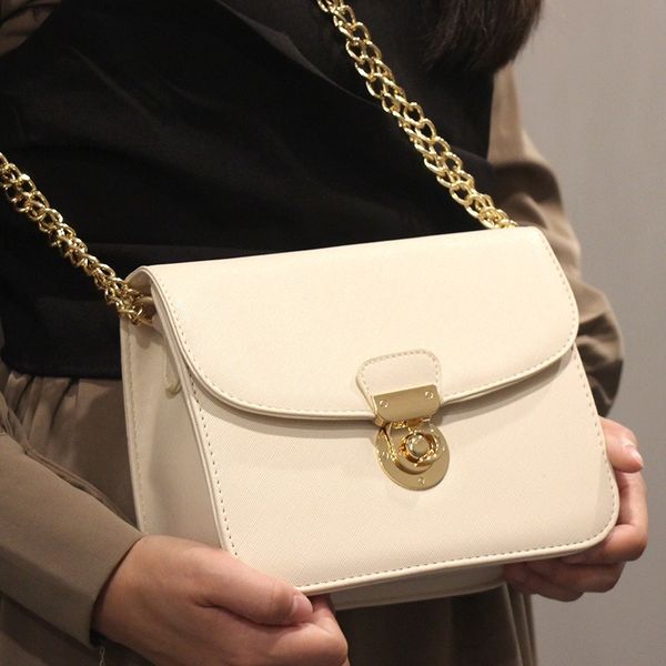 

bag female 2020 new tide korean version of the chain bag hipster shoulder xie kua bao handbags bai da xiao square