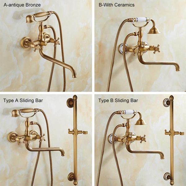 

shower hand tap bronze shower set bathtub crane mixer water el741 faucet with bathroom bath finished faucets fozfb home2010