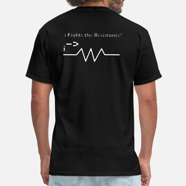 

i fights the resistance t shirt men designer cotton round neck kawaii fitness new style summer slim shirt