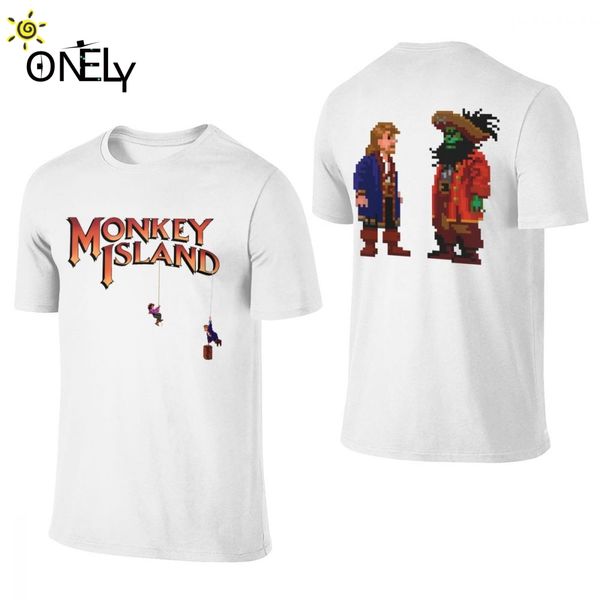 

man's o-neck guybrush lechuck monkey island t shirt crazy for men soft tee s-6xl