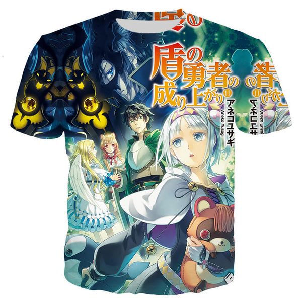 

the rising of the shield hero shaman king 3d print shirts plus size graphic horror men clothing