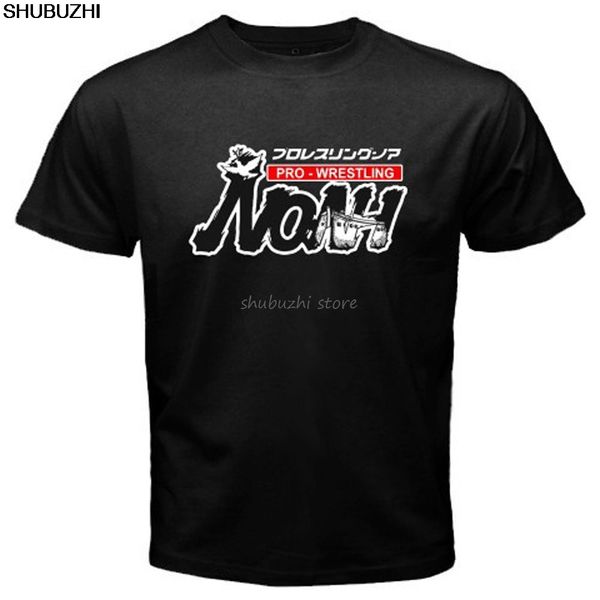 

mitsuharu misawa noah japan pro wrestling puroresu logo black t-shirt hip hop style sbz1317