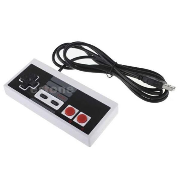

usb gaming controller plug-play plastic black+gray for nes pc windows new