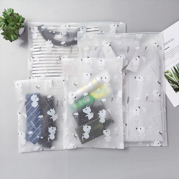

мультфильм животных прозрачный cosmetic bag путешествия макияж дело женщины zipper make up сумочка организатор чехол для хранения туалетных