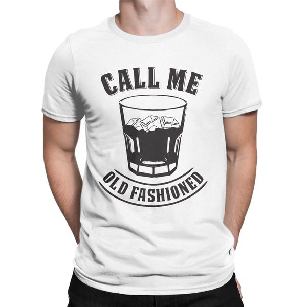 

men old fashioned whiskey t shirts drink whisky rocks fan bourbon cotton clothes creative short sleeve tees unique t-shirt