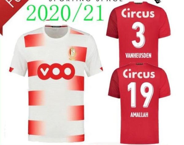 

19 20 standard liÃ¨ge soccer jerseys home limbombe 2019 2020 r.standard de liege vanheusden laifis cimirot emond carcela football shirts, Black;yellow