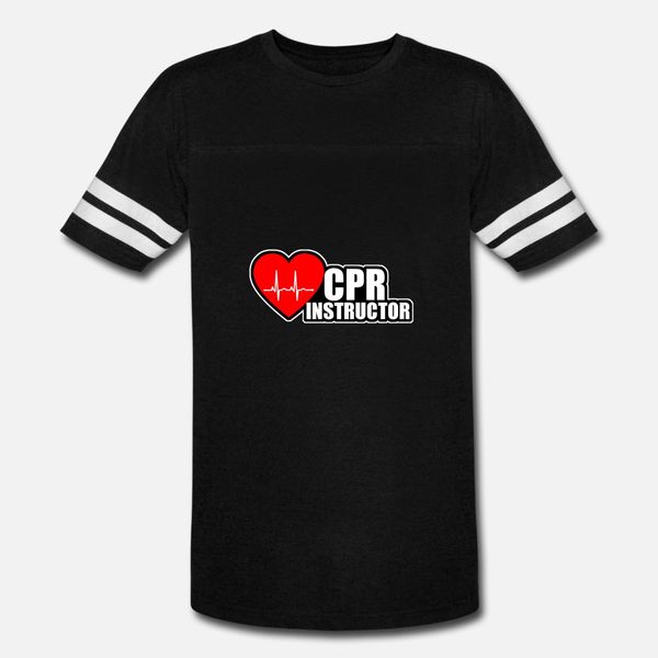 

cpr instructor t shirt men customized 100% cotton round collar basic solid fit humor summer cool shirt