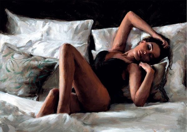 

fabian perez olga at home home decor handpainted &hd print oil painting on canvas wall art canvas pictures 200809