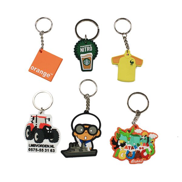 

custom keyring souvenirs key tag manufacturer rubber gifts pvc key chain, Silver