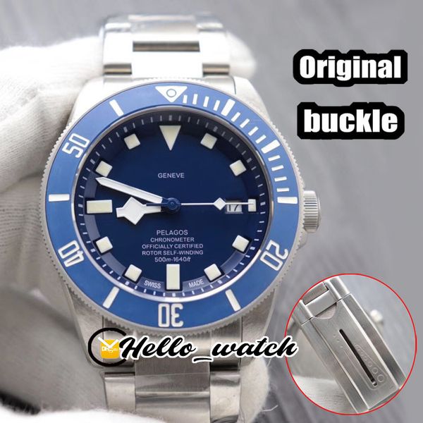 

luxury new 41mm 25600tb 25600 blue dial automatic mens watch blue bezel original bucklet stainless steel bracelet gents watches hello_watch, Slivery;brown
