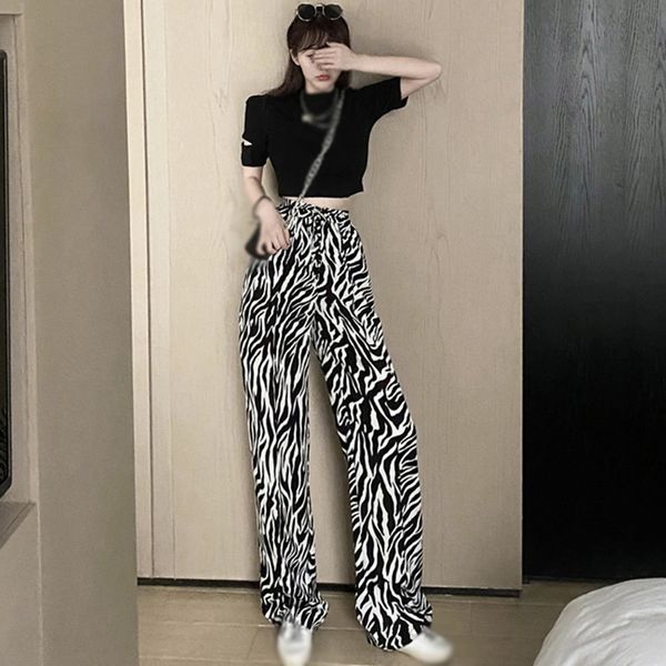 

women's pants & capris etosell women camouflage high waist trousers casual floor long print quality, Black;white