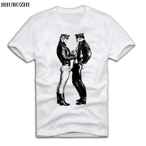 

t shirt gay pride vintage tom cops finland lgbt rainbow fashion shubuzhi fashion men short sleeve funny street shirts