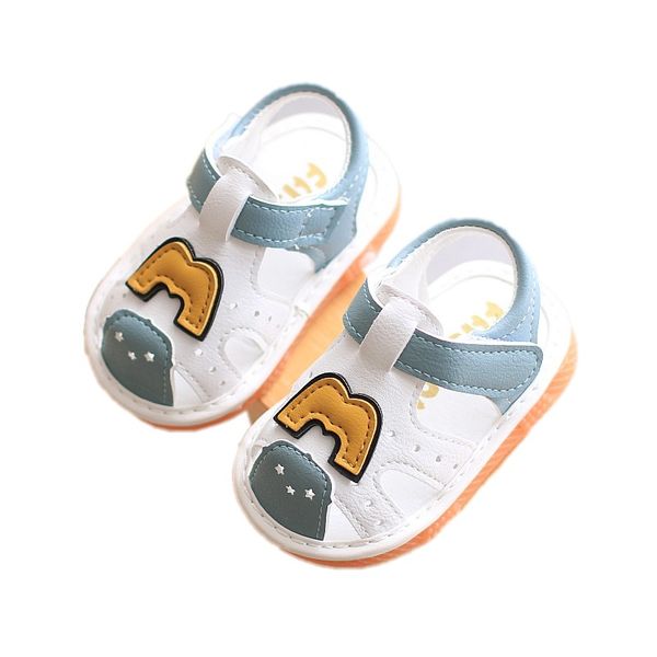 

insole 11.5-13.5cm summer baby boys girls toddler newborn sandals have sound, Black;red