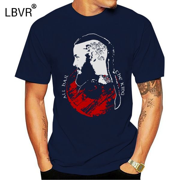 

all hail the king vikings inspired t-shirt cotton ragnar lothbrok valhalla