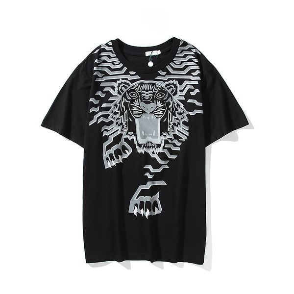 

2020 New Arrival Men's & Women's T-shirts Fashion Mens Tiger Print Shirts Womens Summer Casual Breathable Top Tees 3 Colors Size M-2XL