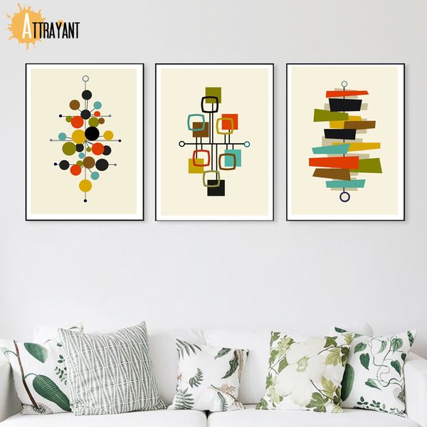 

красочные абстрактные геометрические art wall art холст картина скандинавские плакаты и печать wall фотографии для гостиной bed room decor