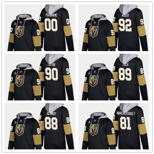 

mens golden knights hoodies 92 nosek 90 tatar 88 schmidt 89 tuch 81 marchessault 00 any name any number 2018 stanley cup final sweatshirt, Black;red
