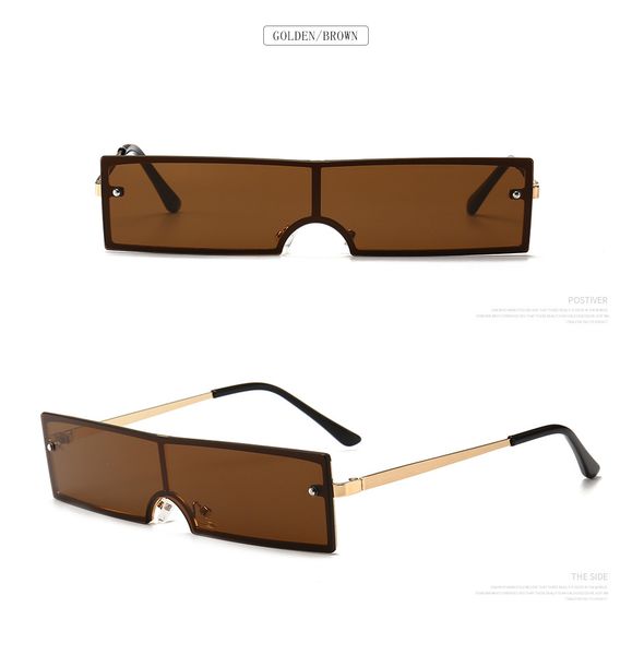 

2020 fashion sunglasses women's new small frame sunglasses rectangula sunglassesr metal frame sunshade glasses travel eyeglasses 8206, White;black