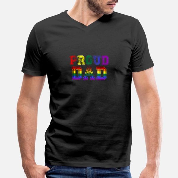 

proud dad lgbt pride awareness month t shirt men knitted tee shirt plus size 3xl unique interesting building spring autumn novelty shirt