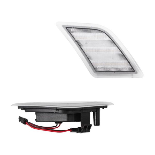 

2x clear white led side marker light for w204 c300 c350 c63 2008-2012