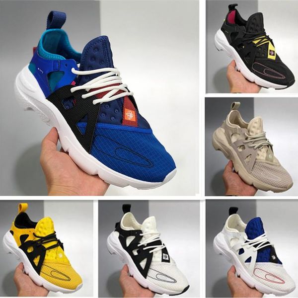 

2020 huarache city move 9 mens running shoes triple black white yellow for men women huaraches breathable casual sports sneakers 36-45