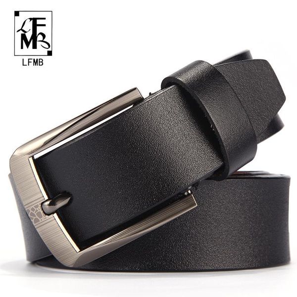 

lfmb]leather men belt male genuine leather strap trousers male strap genuine leather belt men ceinture homme cuir veritable, Black;brown