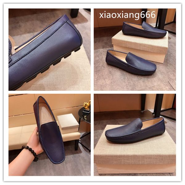 

new footwear men's casual peas shoes uppers imported from italy cowhide material durable and high-end classic fashion111, Black