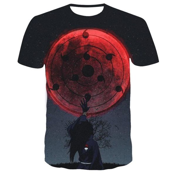 

wholesale new japan anime naruto uchiha sasuke itachi boy leisure 3d print shirts anime anime harajuku men clothing
